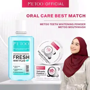 Metoo mouthwash 250 ml + Metoo teeth whitening powder