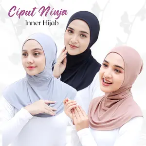 Azzura.Hijab Ciput Ninja Antem Inner Hijab Dalaman Kerudung Ciput Anti Tembem Jersey Instan