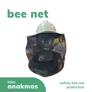 Bee Net Hat - Topi Jaring Pelindung Lebah / Sengatan Lebah Lokal - Jaring Saja / Jaring + Helm MS SNI