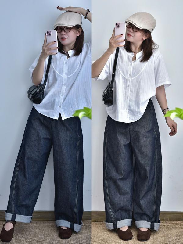 MỞ BÁN Quần Jean Ống Cong Nữ Form Vừa Cạp Cao Bigsize Unisex - Miabigsize