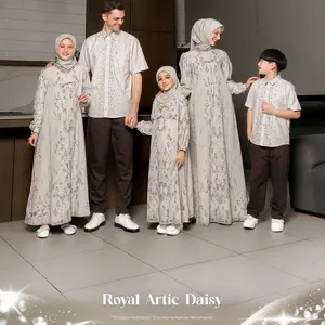 Royal Artic Daisy - Sarimbit Terbaru 2026 Ethica Gamis Ibu Keluarga Muslim Couple