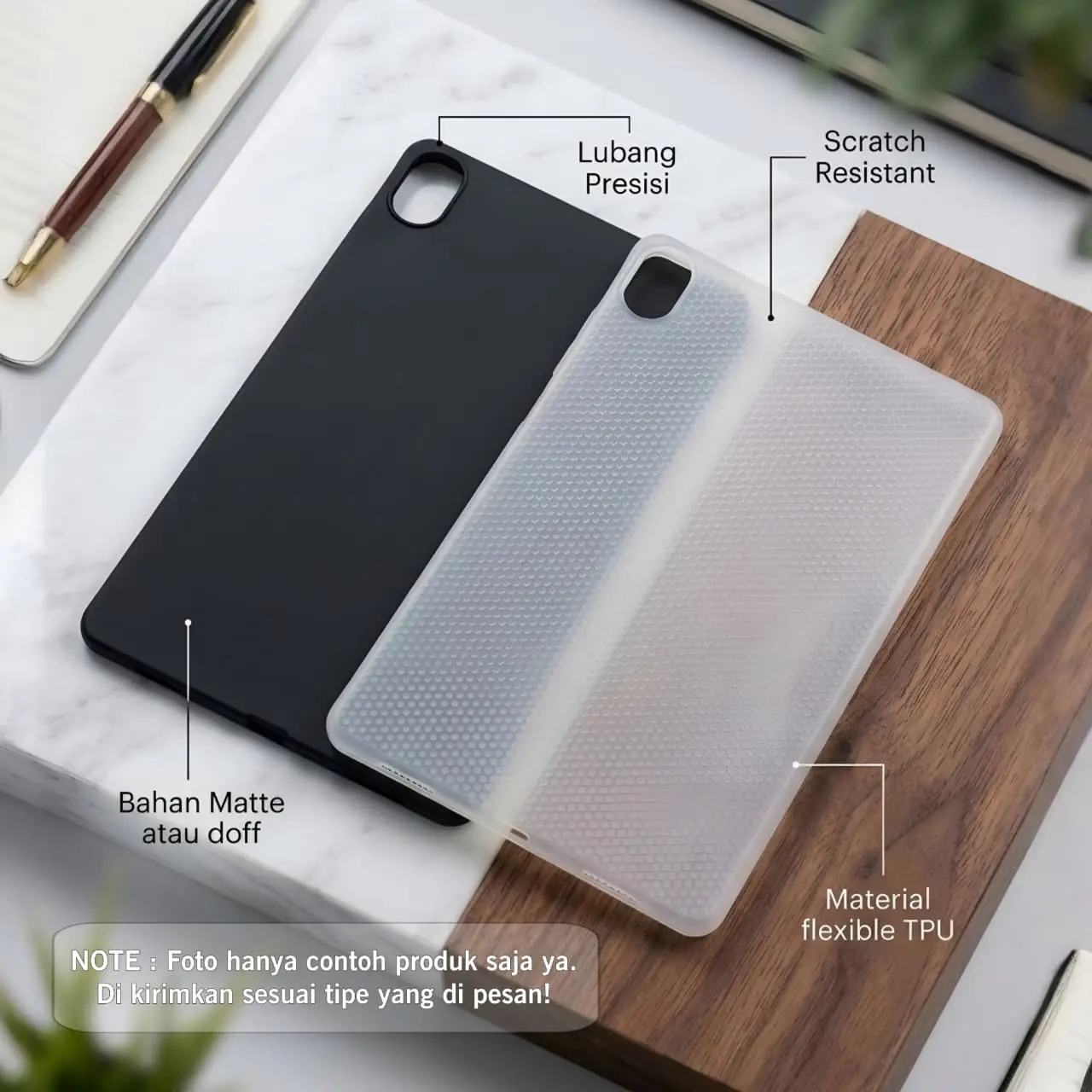 Softcase for Redmi Pad 2 | Case Redmi Pad SE 11 8.7 10.61 Pro 12.1 Xiaomi | Silicone Casing Soft Case Silikon Ultrathin Bening Hitam TPU Flexible Cover