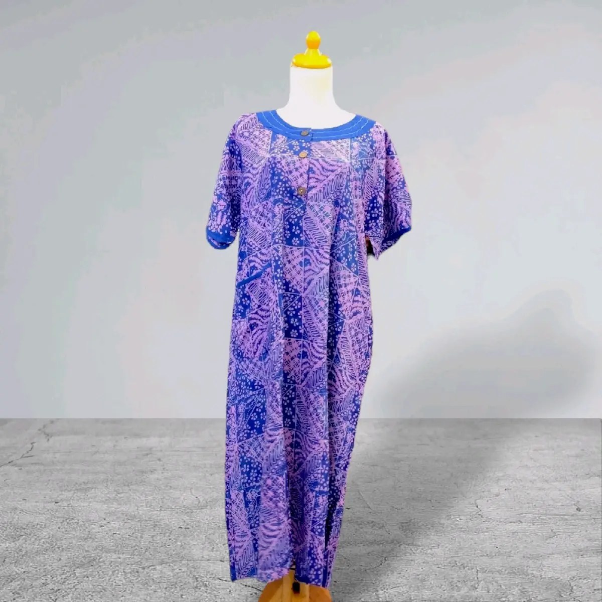 Daster Ibu Kancing Sriwedari Batik Cap Bahan Santung Premium