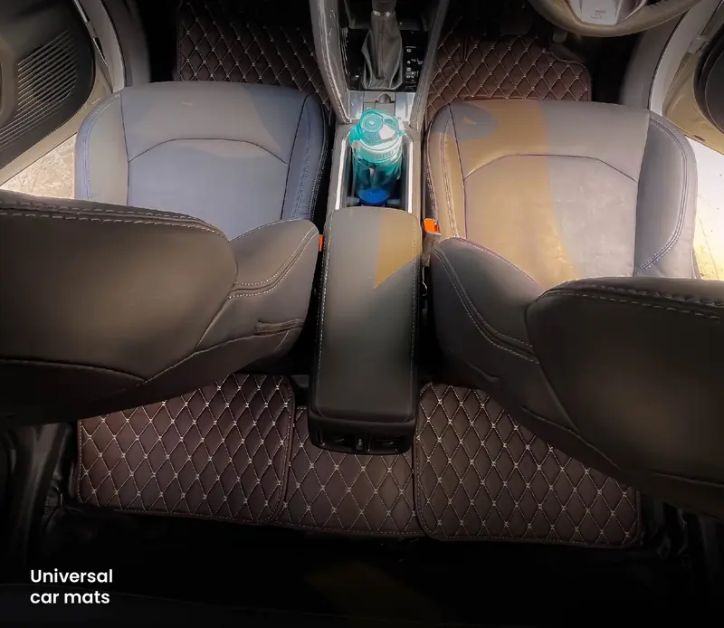 JK Karpet Mobil kulit 5 Pcs 2 Baris  waterproof premium|Universal bisa diaplikasikan ke semua mobil Car 4