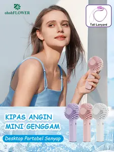 【Praktis dan Selalu Tersedia】Kipas Genggam Portabel USB, Mendukung Pengisian Daya Power Bank/Komputer, Kipas Saku Mini, Perlengkapan Pendingin Penting untuk Perjalanan Luar Ruangan