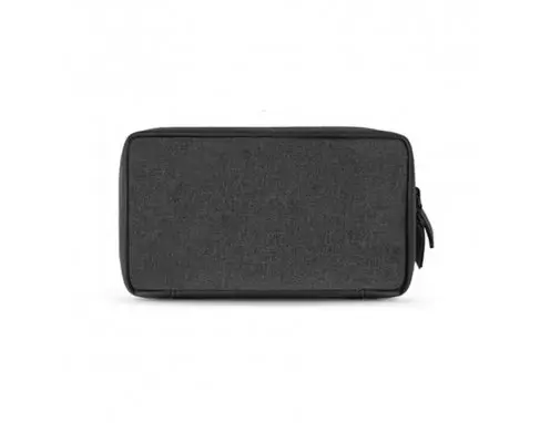 Versatile Black Multipurpose Gadget Pouch with Zipper