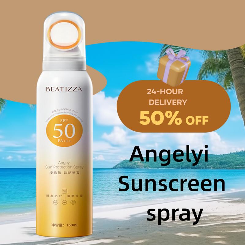 【TikTok Viral】SPF50PA+ Outdoor Sunscreen Spray Locks Makeup Sweat Proof ...