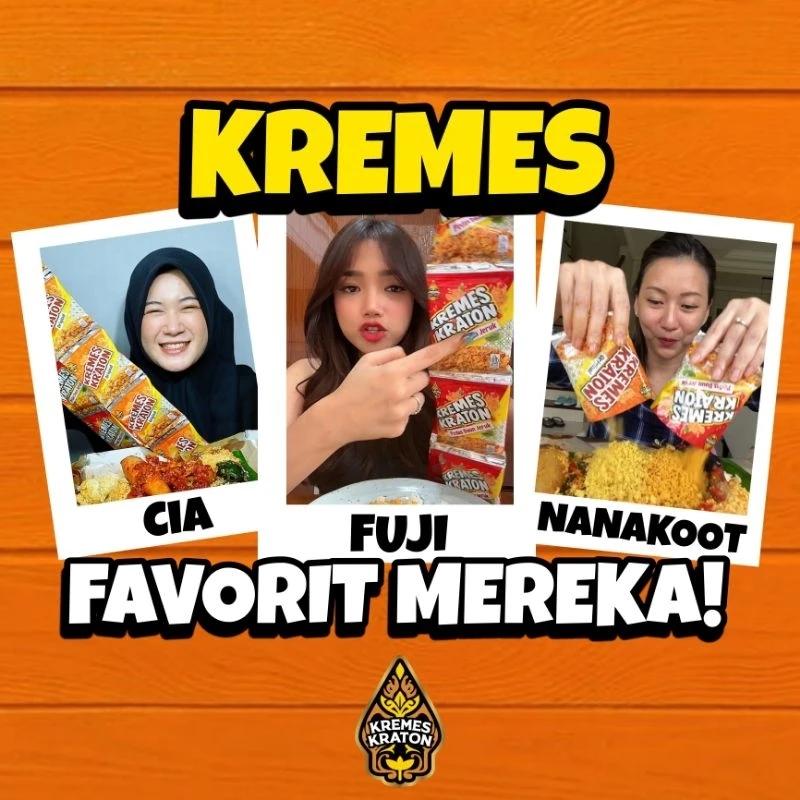 Kremes Ayam Kraton Sachet -  Kremes Original/Pedas Daun Jeruk/Keju/Jagung Bakar/Sapi Panggang 16g 6