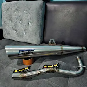 Knalpot Standard Racing motor Wave 125 Supra X 125 Kharisma Kirana Grand Bahan Stainless Steel By LMR MUFFLER Motorcycle