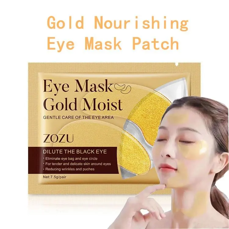 Mặt Nạ Mắt Collagen Vàng Ẩm, Miếng Dán Mắt Ngủ, Mặt Nạ Mắt, Làm Săn Chắc, Dưỡng Ẩm, Da Khô 0