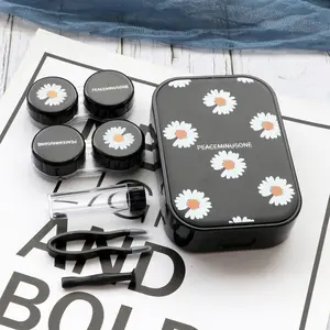 2in1 Kotak Softlens Case Acrylic Kotak Softlens Transparan isi 2 in 1 / Tempat Soflens / Travel Kit Mini Karakter