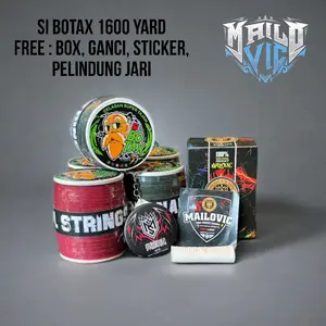 Mailovic Gelasan Si Botax 1600 Yard Mailovic Spesial Ulur Tarik Free Box Ganci Sticker Pelindung Jari