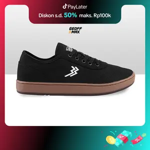 Geoff Max Official - Dublin Black Gum | Sepatu Pria | Shoes Sneakers Pria Canvas Casual