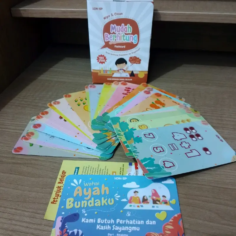 FLASH CARD WIPE & CLEAN ( FREE SPIDOL ) FLASH CARD/ EDUKASI ANAK/ EDUKASI 7