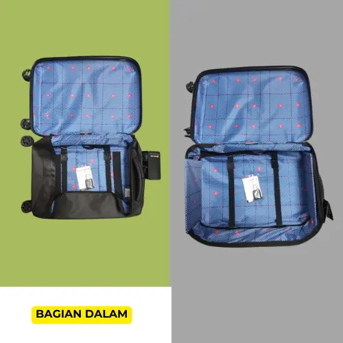 Koper Lipat L9009 20 inch Koper traveling jastip koper kabin 4 roda 360 derajat 6
