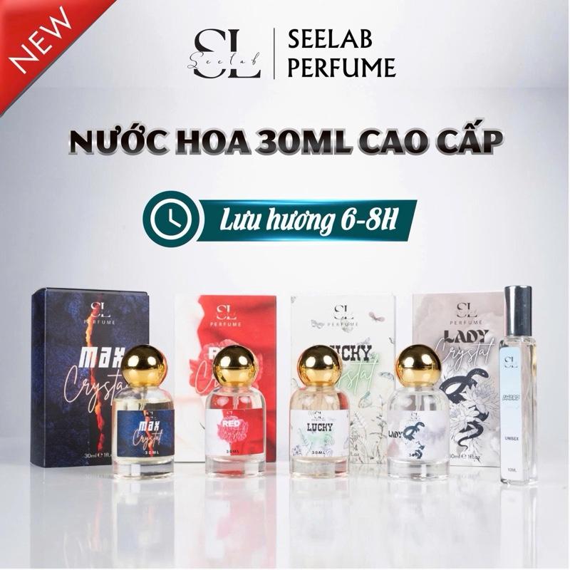   30ml  Nước hoa nam nữ Cao Cấp Seelab - BST Crystal - Tặng kèm 1 chai nước hoa 10ml Độc Quyền 