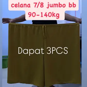 DAPAT 3PCS  CELANA 7/8 Celana jumbo Celana Jumbo