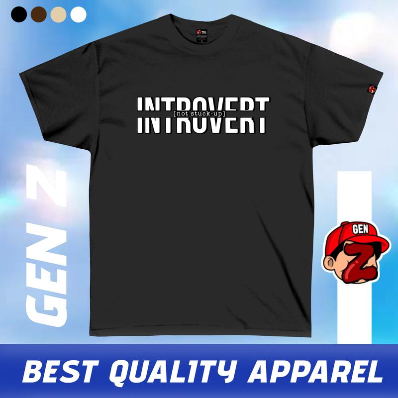 Introvert- GenZ Clothing Premium Quality Shirt and Premium Print ...