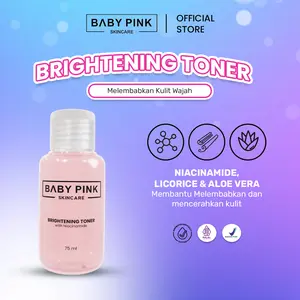 BABY PINK SKINCARE - Brightening Toner with Niacinamide 75ML Resmi BPOM & HALAL