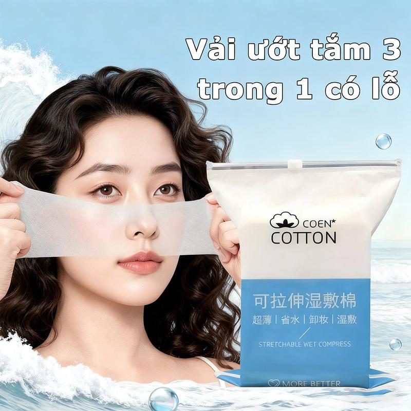 Gói với 200 miếng, giá cả phải chăng Tấm bông, đục lỗ, cho mặt nạ Kem Dưỡng Da,…