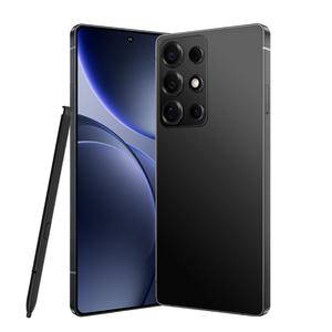 M26 Ultra 4G ロック解除済 Android スマホ、Helio P22 オクタコア・4GB/64GB・6.8 インチ HD ディスプレイ、デュアルカメラ / 4000mAh / デュアル SIM / スタイラス / 顔認証 / GPS 付属 Type-C ケーブル、祝祭日用ギフト