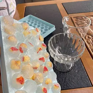 Zuniko Living | Cetakan Es Batu Bola 33 Grid | Cetakan Jelly Puding Bulat Multifungsi | Ice Ball Mould Agar-agar