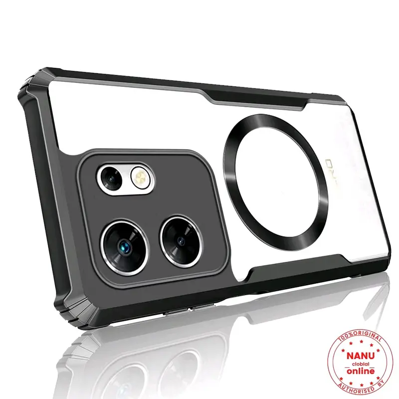 Case INFINIX ZERO 30 4G / 5G MAGSAFE Beatle Series Bumper Mganetic Armor Fuze Transparan Clear 0