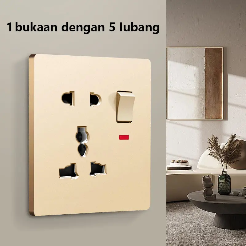 1 bukaan dengan 5 lubang emas