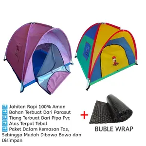 tenda anak ukuran 160x160 cm laki laki perempuan+ buble wrap Mainan