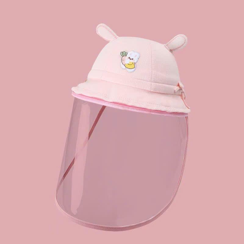 Mũ Chống Giọt Bắn Cho Bé Nón Chống Dịch Chắn Bụi Cho Trẻ Em Hàng Đẹp Quảng Châu Cho Bé Từ 3-12 Tháng