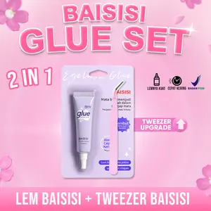 BAISISI 2 IN 1 LEM BULU MATA (7g) + TWEEZER GLUE SET