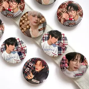 Minimal Beli 3 Pcs TXT Pin Button Bros Aesthetic Lucu