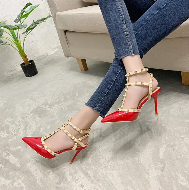 CMS Sepatu Pesta Wanita Ankle Strap Platform Heels Wedding Shoes 888 6