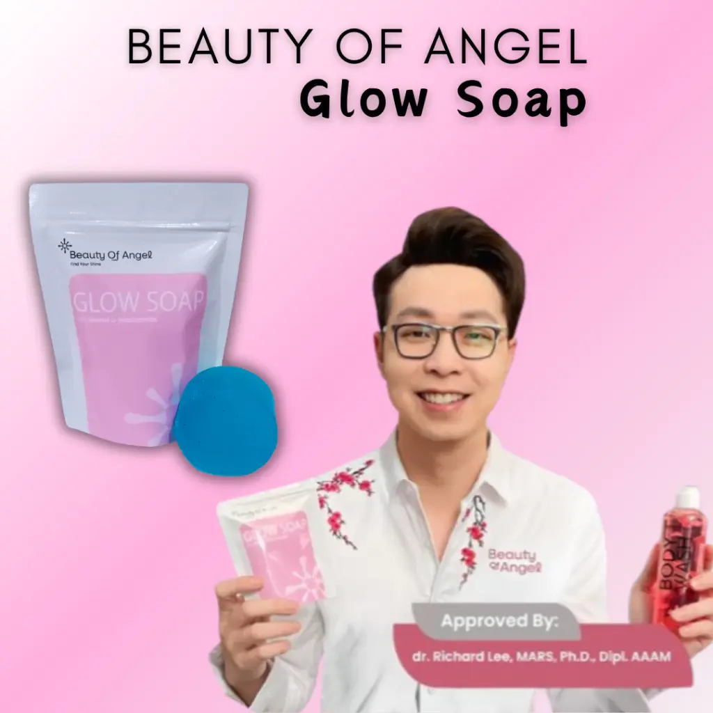 glow soap dr richard Sabun Pemutih Badan Perawatan Mandi Muka Wajah Collagen Jerawat Tubuh Acne Bakteri Pria Wanita