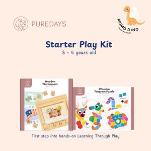 PureDays Starter Play Kit | Wordament & Wooden Tangram