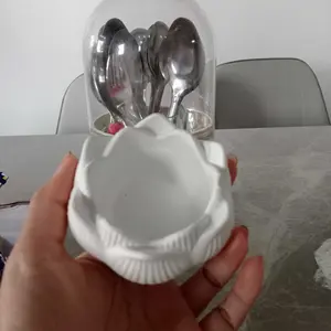 Tempat Holder Tatakan Dupa/Hio/Lilin Lotus Estetik Model Bunga Teratai Desain Elegan untuk Dekorasi Rumah