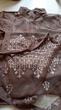 Product Review of Na Fashion- NAMIRA Dress Gamis Malaysia Kombinasi Brukat Bahan Crinkle Premium mix brokat sapto minimalis cantik mewah elegant from M**a B**n 1