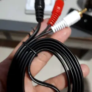 KABLE RCA 2in1 AUDIO CABLE KABEL AUDIO AUX 100cm