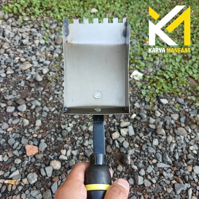 Cetok Bata Ringan/ Sendok Semen Hebel/ Trowel Plat Baja/ Ukuran 7,5 CM dan 10 CM 2