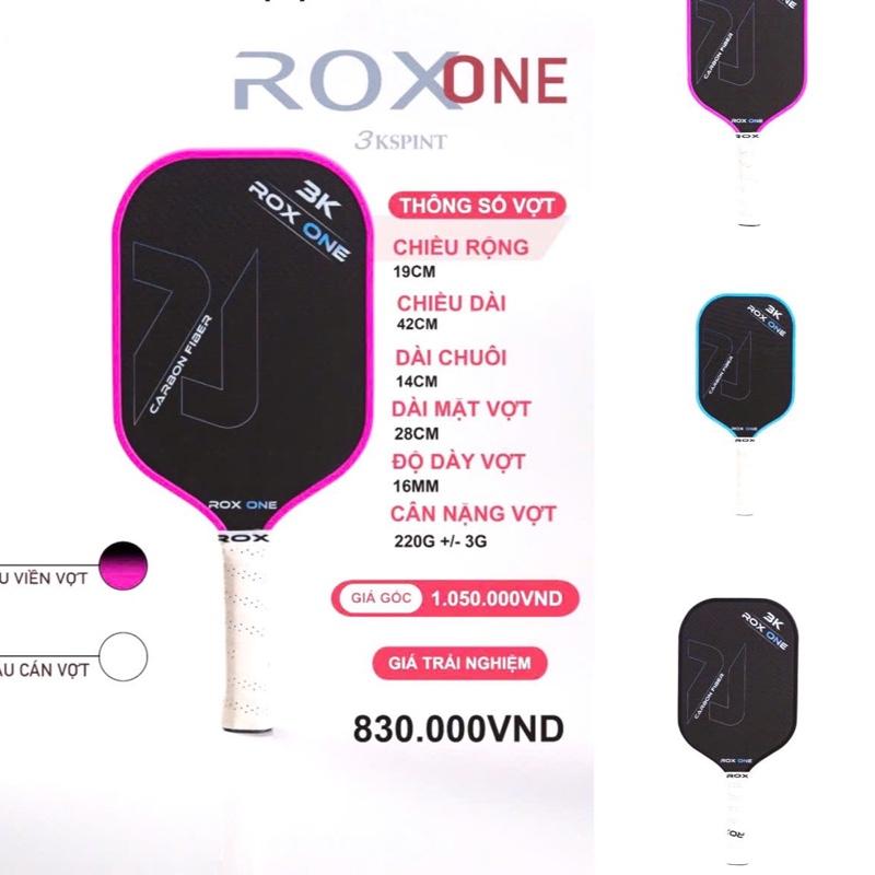 Vợt pickleball Roxone 3k bản cải tiến vân carbon mua tặng kèm 1 túi đựng 1 bóng 1 cuốn cán bảo hành 3 tháng Thể Dục Sport Cán Vợt