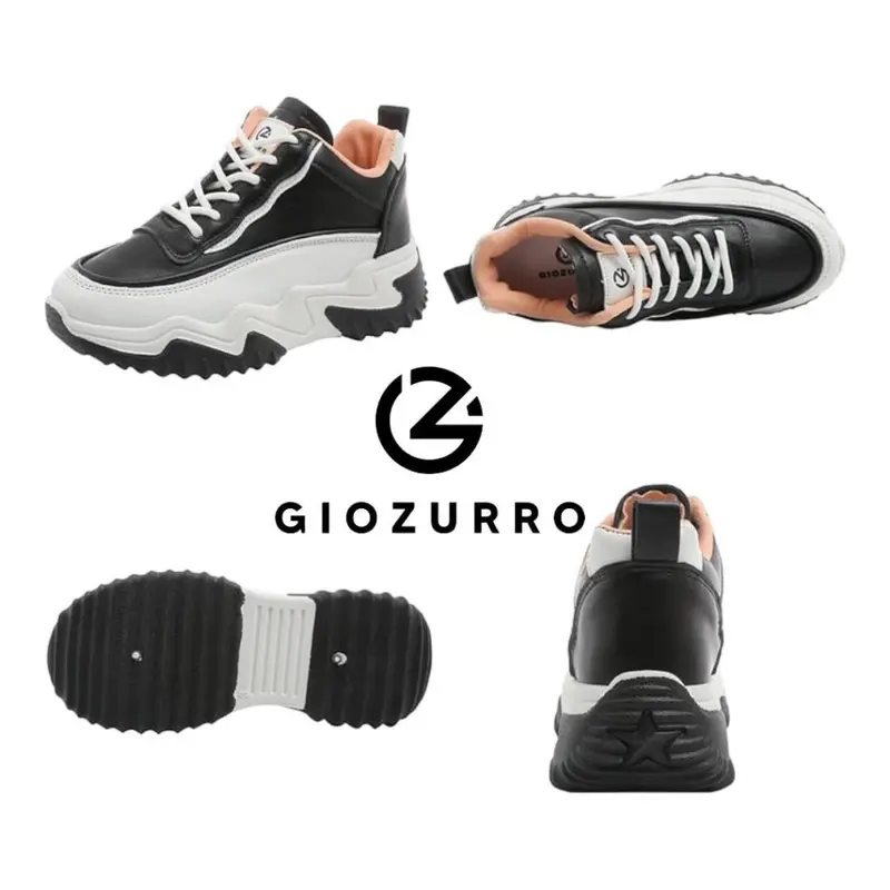 GIOZURRO SEPATU WANITA SNEAKER WANITA TERBARU GZ8008 Sepatu Boots Wanita Sportif Ringan Casual Hitam Shoes Putih Olahraga 7