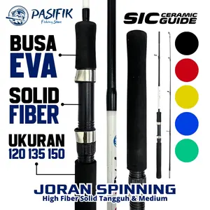 PASIFIK Joran Pancing Spinning Fishing Rod Fiber Solid Handle Full EVA Grip Super Kuat & Tahan Lama
