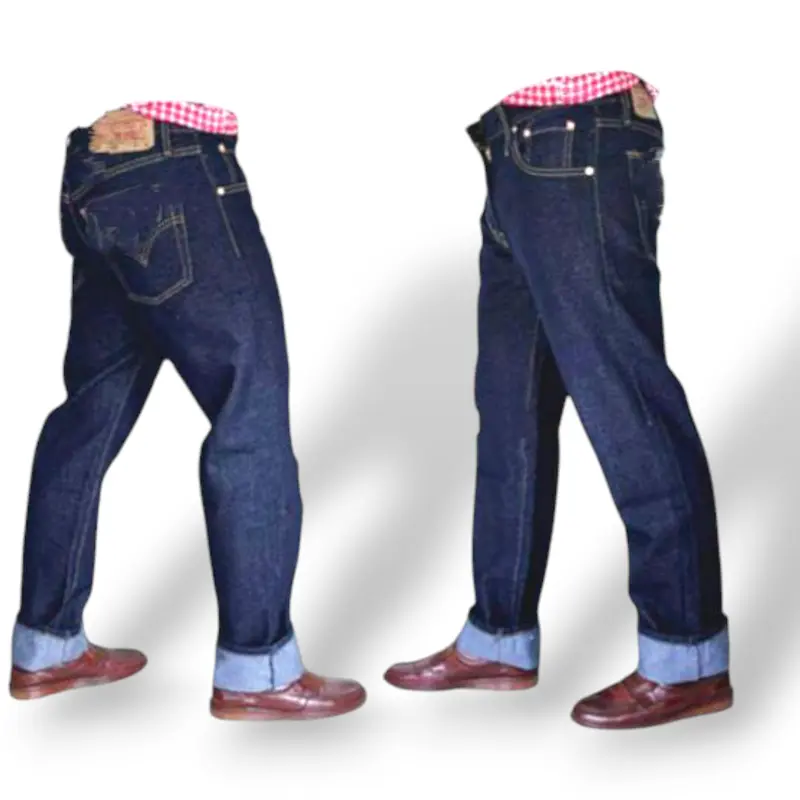 CELANA JEANS PRIA JUMBO / CELANA JEANS UKURAN BIGSIZE / CELANA Uk. 28 s/d 52 Hitam Denim 3