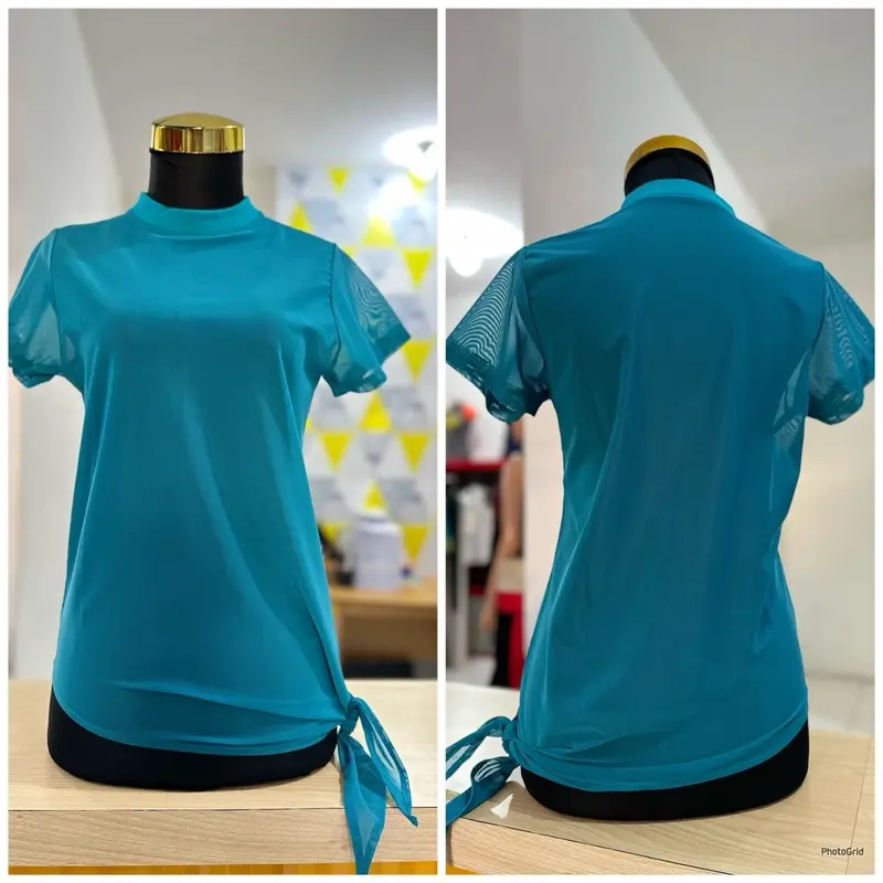 BAJU SENAM AEROBI/BAJU OLAHRAGA WANITA/OUTER SENAM/BAJU GYM/JARING/MESS/TILE/AEROBIC/TILE IKAT Atasan Sport 7