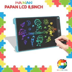 Papan Tulis Anak LCD 3 WARNA Menulis Menggambar / LCD Writing Tablet Rainbow/Drawing Pad 8.5INCH