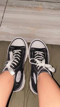 Product Review of Sepatu Sneakers Boots Wanita Casual Hak Tinggi Jaemin Sport Shoes MNS982 from n**i 0