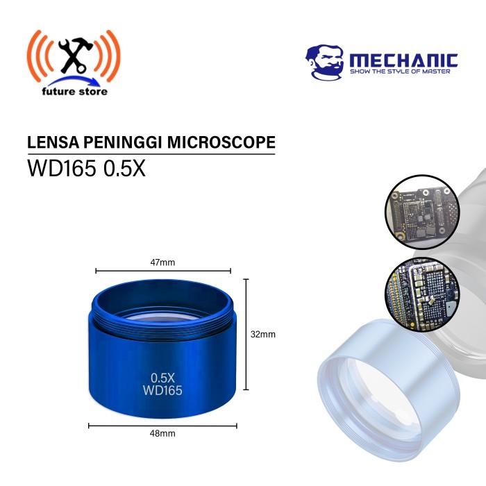Gambar Mechanic MCN-0.5X / MCN-0.7X Lensa Peninggi Microscope Mikroscope Auxiliary Objects Lens Microscope Camera Lens For Trinocular Stereo Zoom Microscope Barlow Glass Lens Original - MCN-0.5X dari future store Kota Tangerang 3 Tokopedia