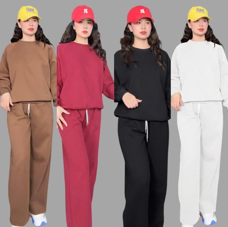  Bộ BN Mã Chất Nỉ QC Mềm Mịn Co Giãn 4 Chiều Bigsize Từ 48-90KG Cho Nữ - Women Áo Top 