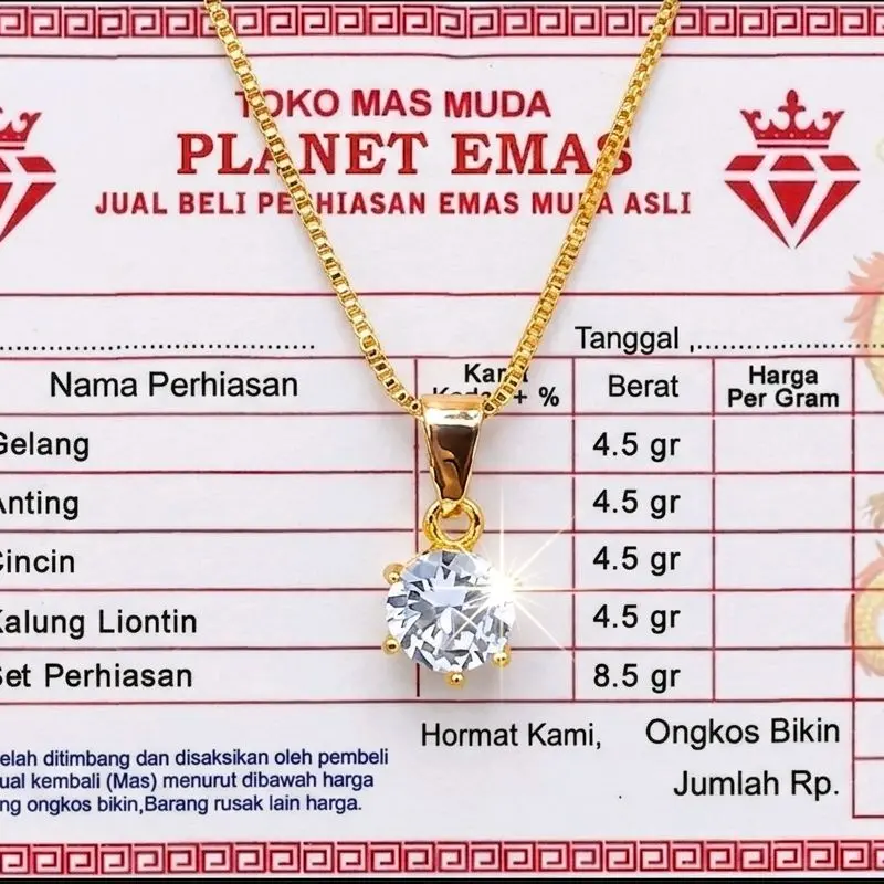 KALUNG MATA SATU EMAS MUDA BISA DI JUAL LAGI