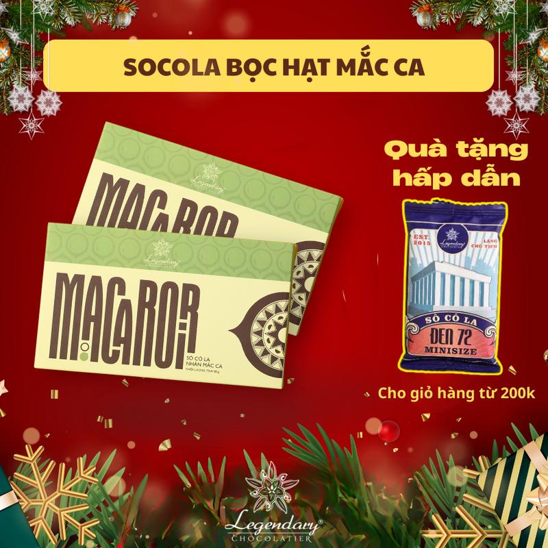  Socola Viên Bọc Hạt Macca - Ăn vặt ngon chất lượng Quà tặng người thân - MACAROIR Legendary 